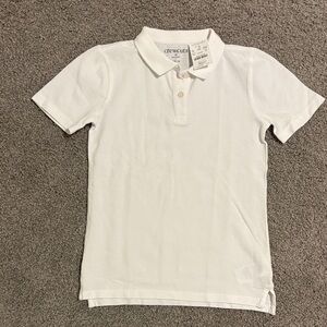 Girls Crewcuts Classic white Kids uniform Polo Shirt size 10